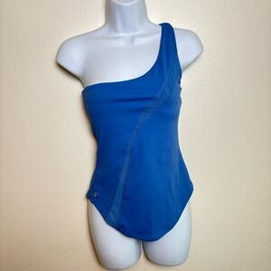 Buff Bunny One Shoulder Tank blue